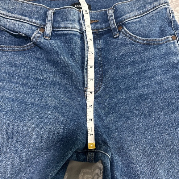 Express Jeans Womens 8R Skyscraper Mid Rise Boot Cut Medium Wash Blue EEUC$80 - Picture 7 of 11